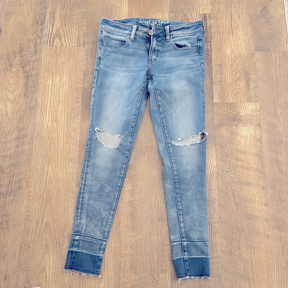 American Eagle low rise Jeggings size 8